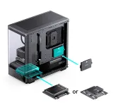 Case PC JONSBO M-ATX D200 Black – GPU 410mm| AIO 240mm| M-ATX